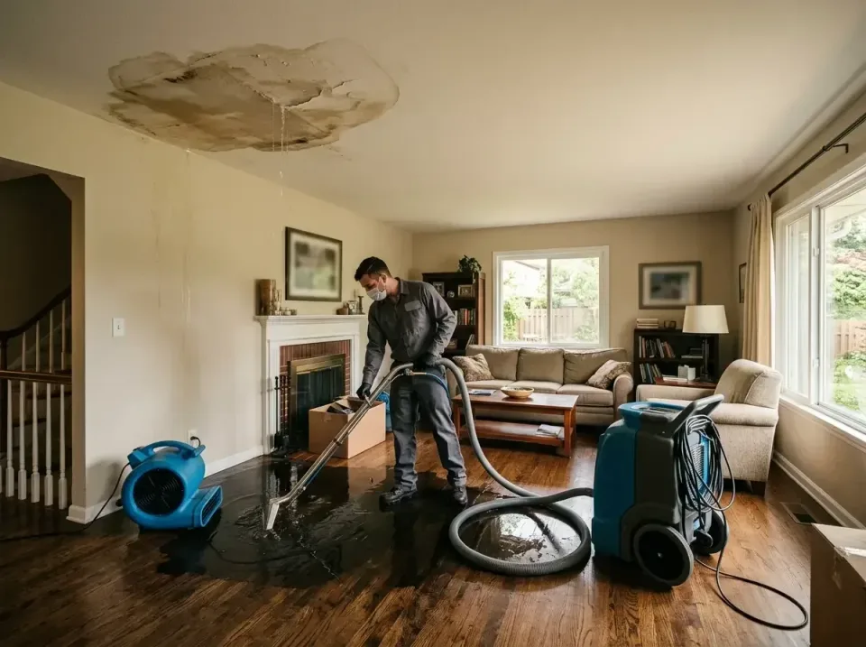attic-pipe-burst-ceiling-drip-008 — frequently asked questions, Water Damage Restoration & Carpet Care in Fallston, MD